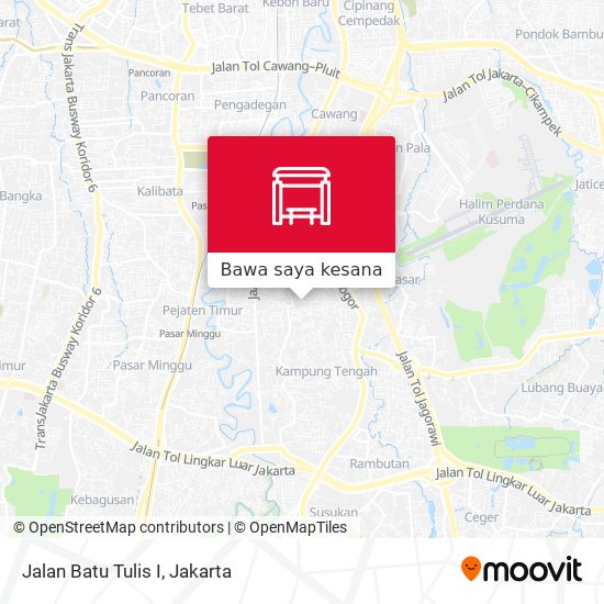 Peta Jalan Batu Tulis I