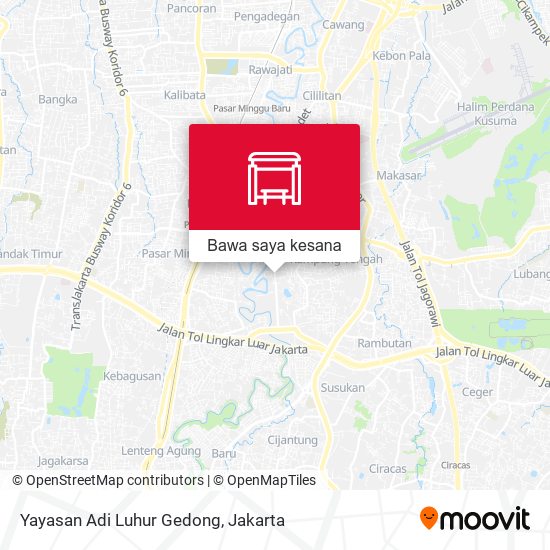 Peta Yayasan Adi Luhur Gedong