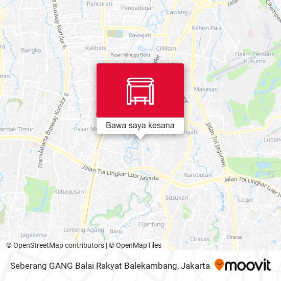Peta Seberang GANG Balai Rakyat Balekambang