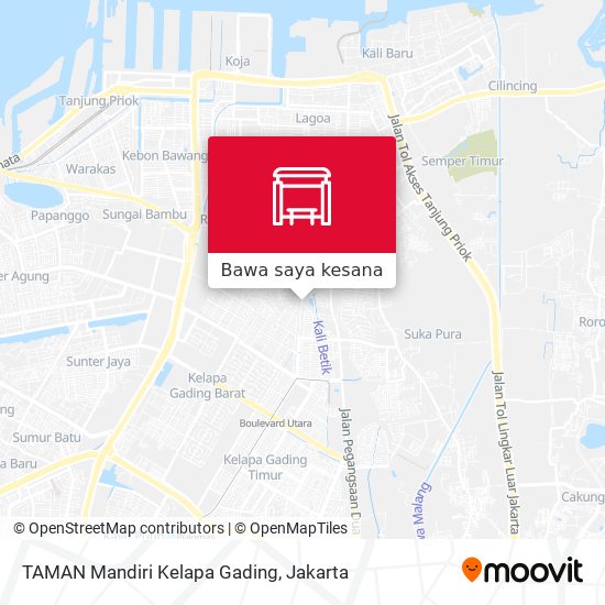 Peta TAMAN Mandiri Kelapa Gading