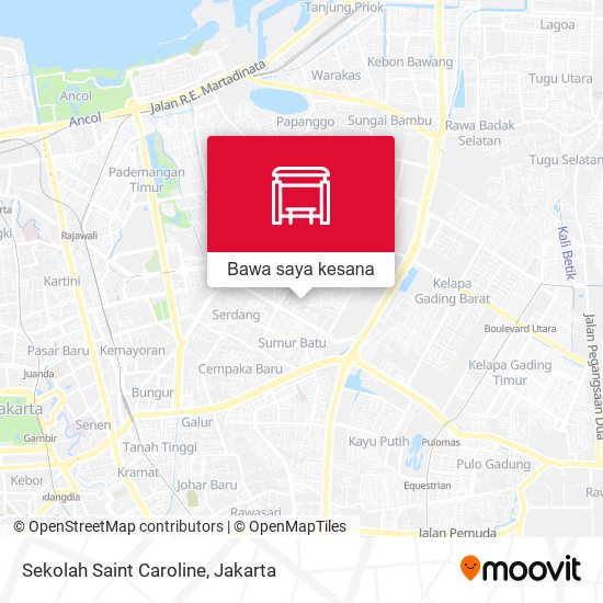 Peta Sekolah Saint Caroline