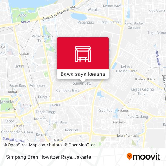 Peta Simpang Bren Howitzer Raya