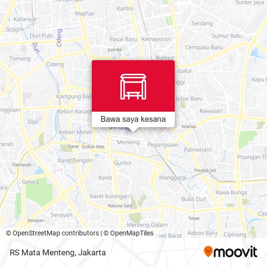 Peta RS Mata Menteng