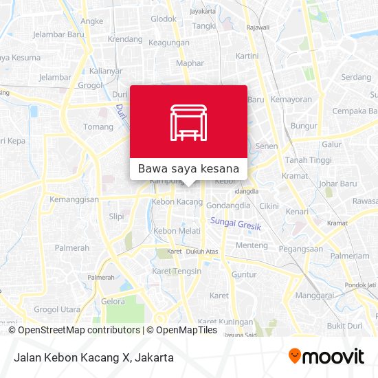 Peta Jalan Kebon Kacang X