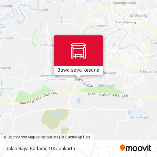 Peta Jalan Raya Badami, 105