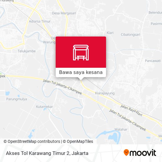 Peta Akses Tol Karawang Timur 2