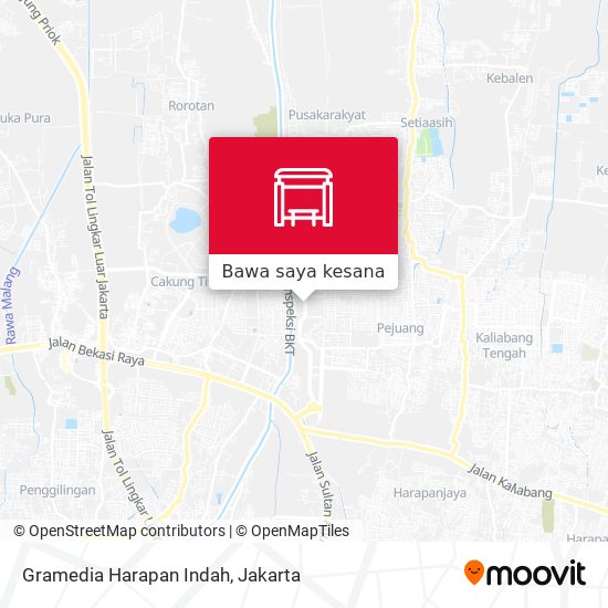 Peta Gramedia Harapan Indah