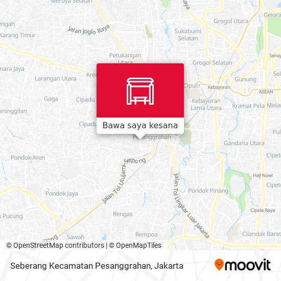 Peta Seberang Kecamatan Pesanggrahan