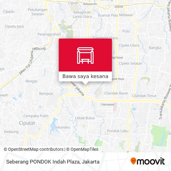 Peta Seberang PONDOK Indah Plaza