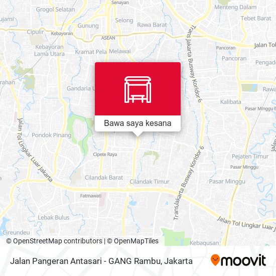 Peta Jalan Pangeran Antasari - GANG Rambu