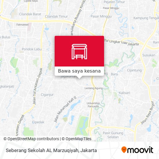 Peta Seberang Sekolah AL Marzuqiyah