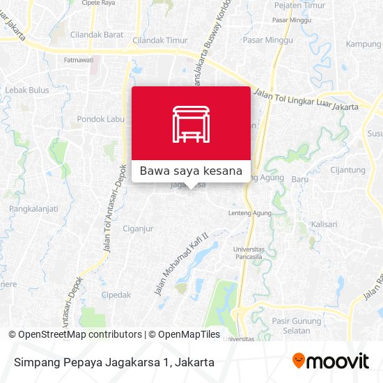 Peta Simpang Pepaya Jagakarsa 1