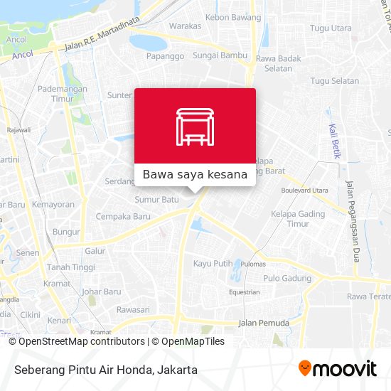 Peta Seberang Pintu Air Honda