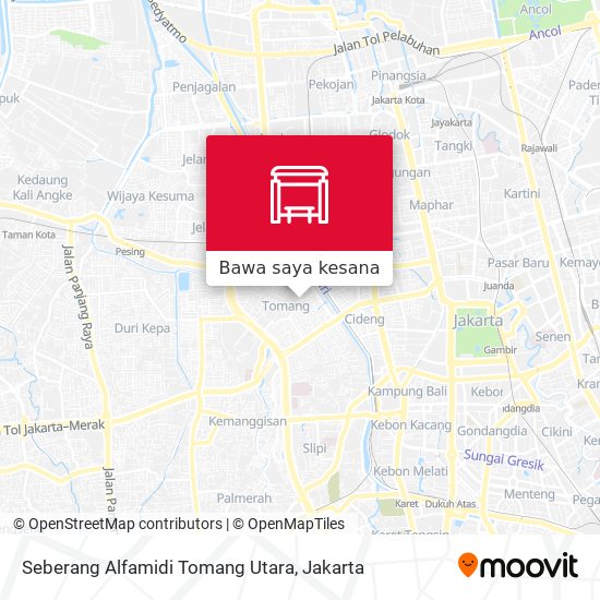 Peta Seberang Alfamidi Tomang Utara