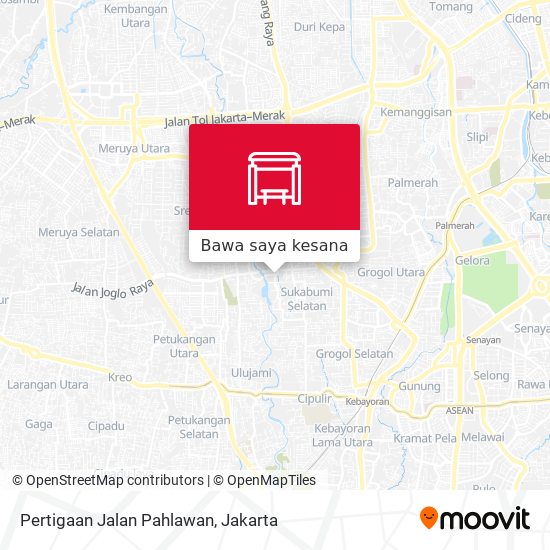 Peta Pertigaan Jalan Pahlawan