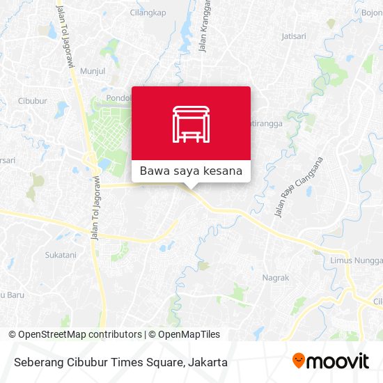 Peta Seberang Cibubur Times Square