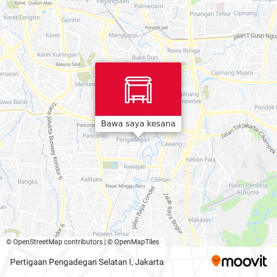 Peta Pertigaan Pengadegan Selatan I