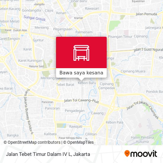 Peta Jalan Tebet Timur Dalam IV L