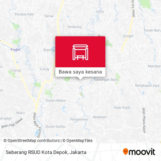 Peta Seberang RSUD Kota Depok