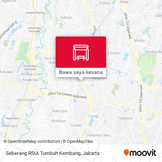 Peta Seberang RSIA Tumbuh Kembang