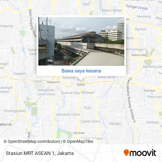 Peta Stasiun MRT ASEAN 1