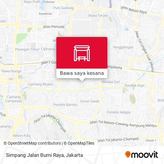 Peta Simpang Jalan Bumi Raya