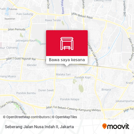 Peta Seberang Jalan Nusa Indah II