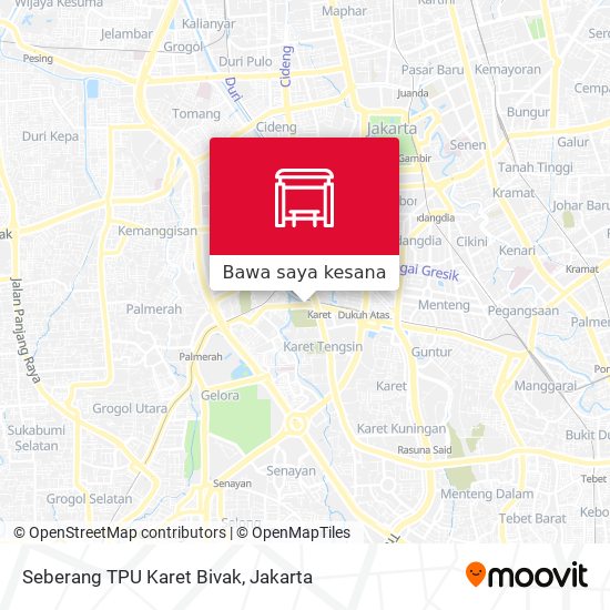 Peta Seberang TPU Karet Bivak