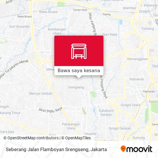 Peta Seberang Jalan Flamboyan Srengseng