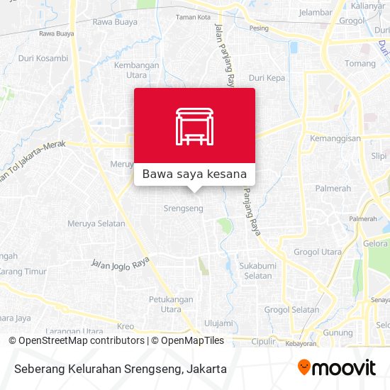 Peta Seberang Kelurahan Srengseng