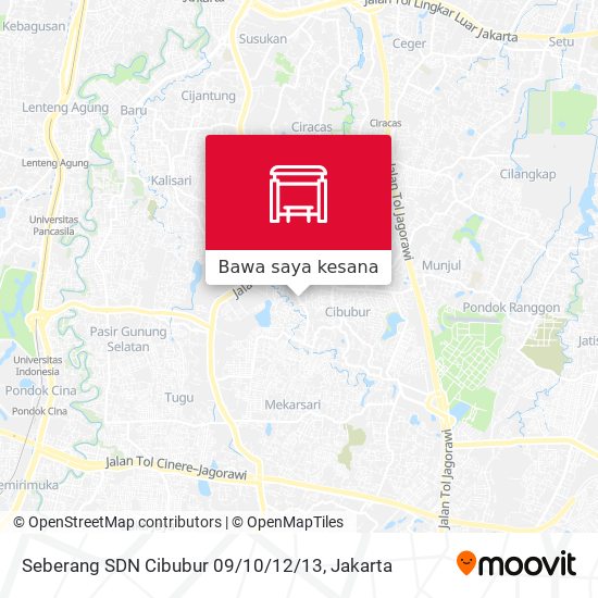 Peta Seberang SDN Cibubur 09 / 10 / 12 / 13
