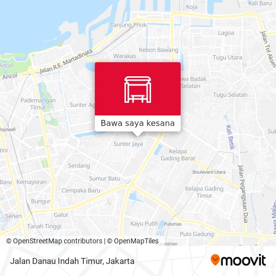 Peta Jalan Danau Indah Timur