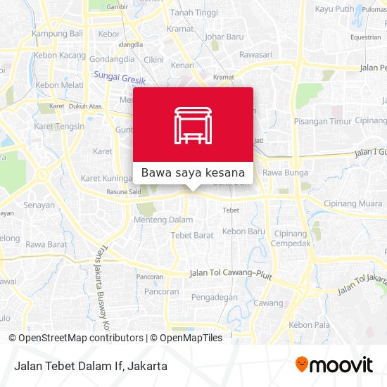 Peta Jalan Tebet Dalam If