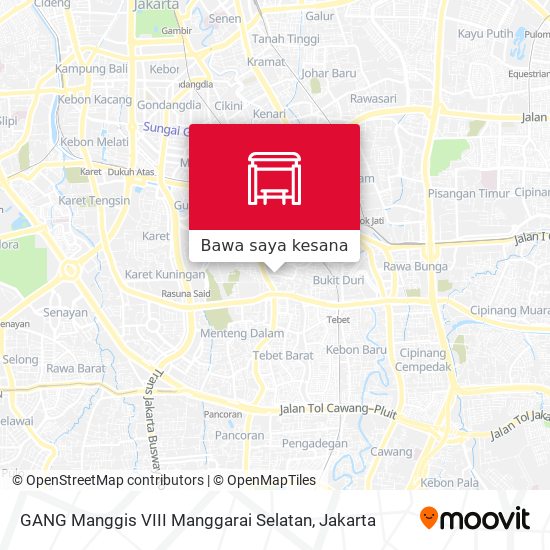 Peta GANG Manggis VIII Manggarai Selatan