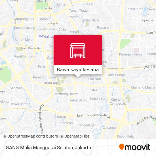 Peta GANG Mulia Manggarai Selatan