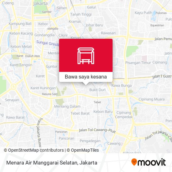 Peta Menara Air Manggarai Selatan