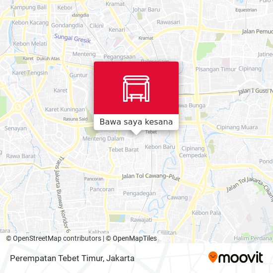 Peta Perempatan Tebet Timur