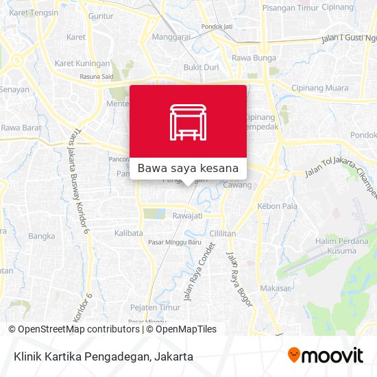 Peta Klinik Kartika Pengadegan