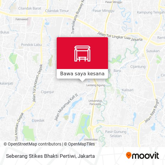 Peta Seberang Stikes Bhakti Pertiwi