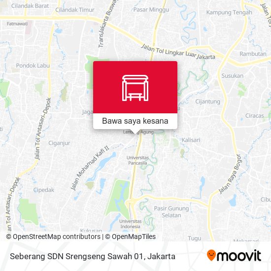 Peta Seberang SDN Srengseng Sawah 01