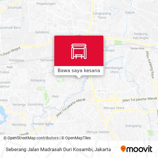 Peta Seberang Jalan Madrasah Duri Kosambi