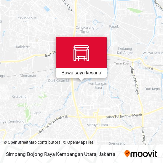 Peta Simpang Bojong Raya Kembangan Utara