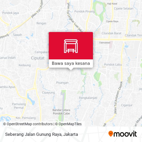 Peta Seberang Jalan Gunung Raya