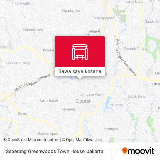 Peta Seberang Greenwoods Town House