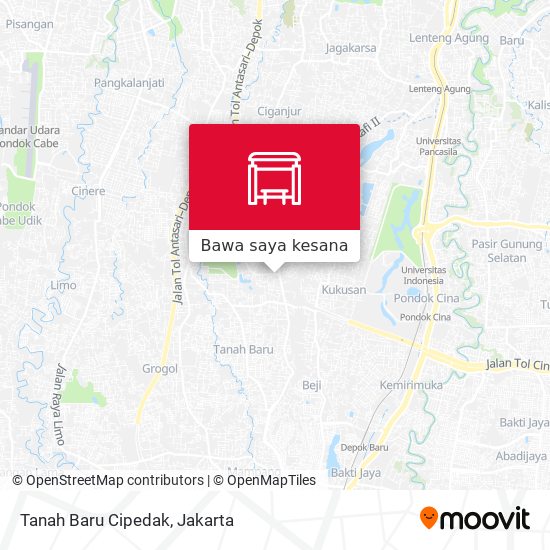 Peta Tanah Baru Cipedak