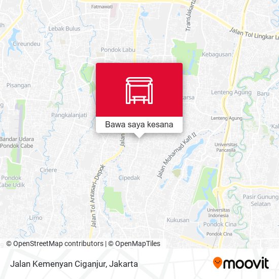 Peta Jalan Kemenyan Ciganjur