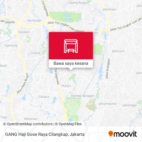 Peta GANG Haji Gose Raya Cilangkap