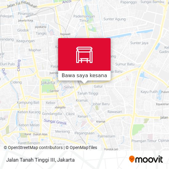 Peta Jalan Tanah Tinggi III