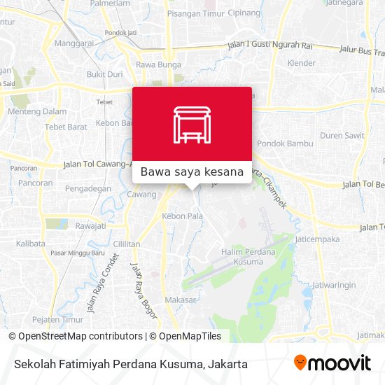 Peta Sekolah Fatimiyah Perdana Kusuma