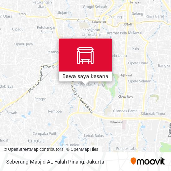 Peta Seberang Masjid AL Falah Pinang